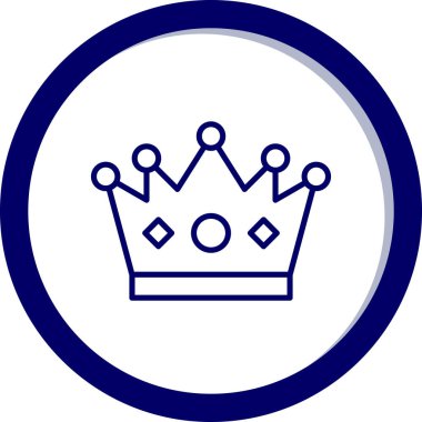 taç simgesi vektör illüstrasyonu