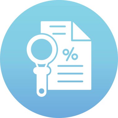 Belge simgesi, vektör içeren büyüteç