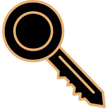 anahtar simgesi. vektör illüstrasyonu