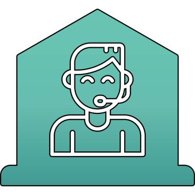 Maskeli bir adamın vektör çizimi