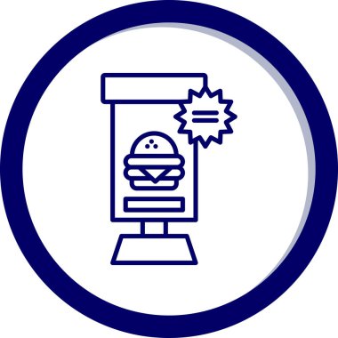 Gıda simgesinin vektör illüstrasyonu