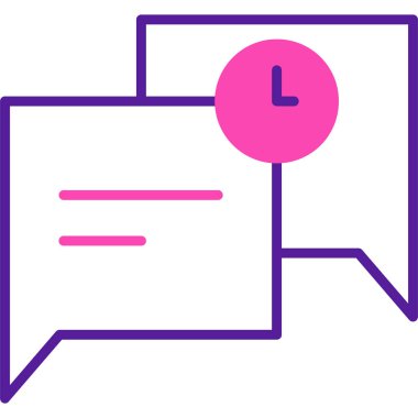 sohbet mesajı simgesi basit tasarım