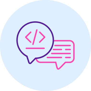 Konuş. Web simgesi basit illüstrasyon