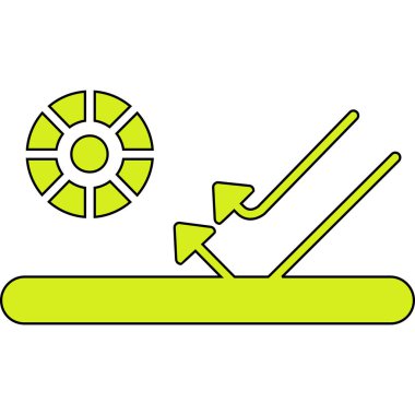 Gördüm. Web simgesi basit illüstrasyon