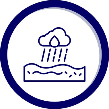 Bulut. Web simgesi basit illüstrasyon