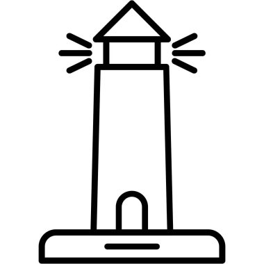 Fener simgesi, basit vektör çizim