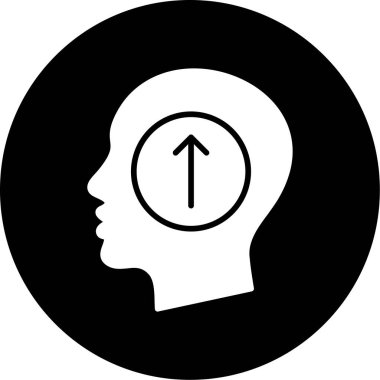 Baş simge vektör çizim