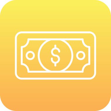 Doları vektör simge işareti simge vektör çizim kişisel ve ticari kullanım için..