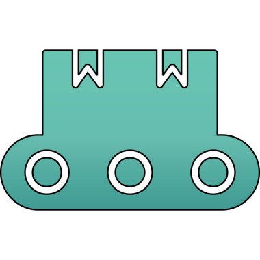 Bir arabanın vektör illüstrasyonu