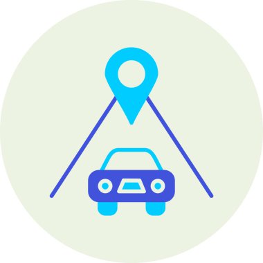 araba simgesi vektör illüstrasyonu