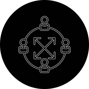 Seo simgesinin vektör illüstrasyonu