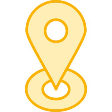 konum pin simgesi, vektör illüstrasyonu