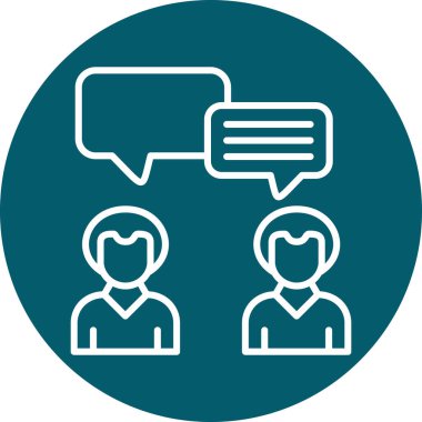 Sohbet balonu simgesinin vektör çizim