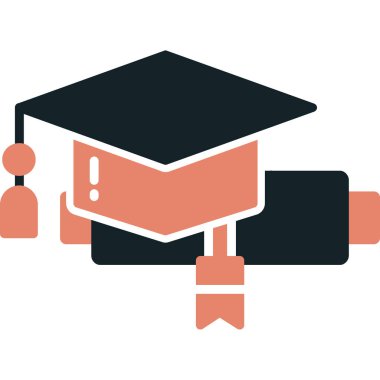 eğitim düz simgesi tasarımı, vektör illüstrasyonu