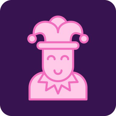 kız ikon vektör illüstrasyonu