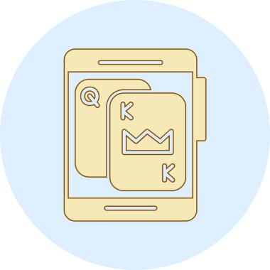 para simgesi, vektör illüstrasyonlu dijital tablet