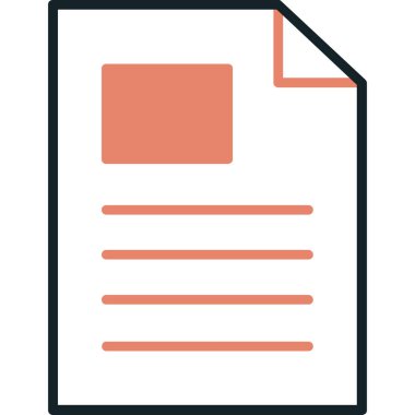 Dosya. Web simgesi vektör illüstrasyonu