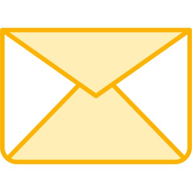 Mektup. Web simgesi basit illüstrasyon