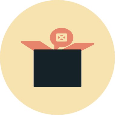 Zarf. Web simgesi düz tasarım