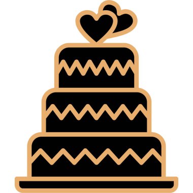 beyaz arkaplanda kalpleri olan pasta