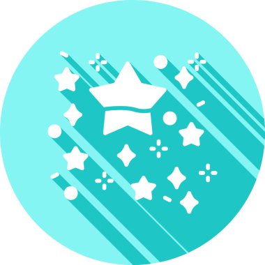 Yılbaşı yıldızı. Web simgesi basit tasarım