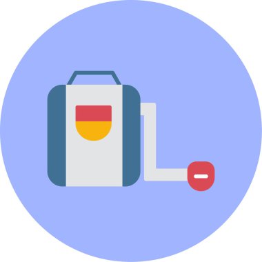 Oxygen web simgesi basit vektör illüstrasyonu