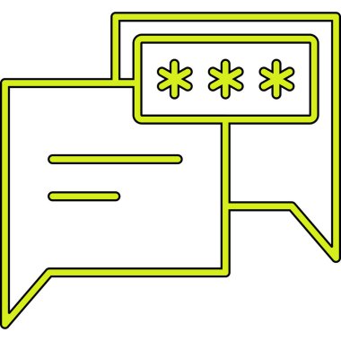 ileti ikonu vektör illüstrasyonu