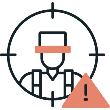 Maskeli bir adamın vektör çizimi