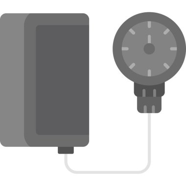 Elektrikli ısıtıcı simgesi. Elektrikli ısıtıcı vektör simgesi web için basit örnek