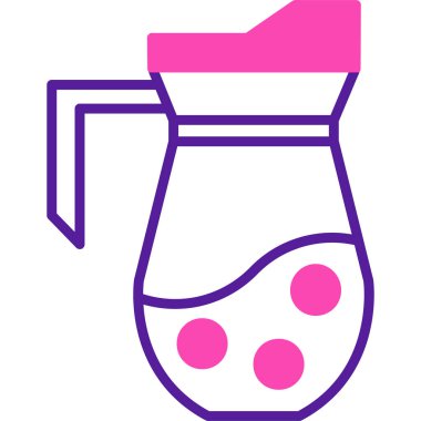 Bir fincan simgesinin vektör illüstrasyonu