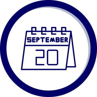 Takvim simgesinin vektör illüstrasyonu