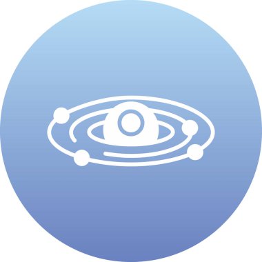 Bir gezegen simgesinin vektör illüstrasyonu