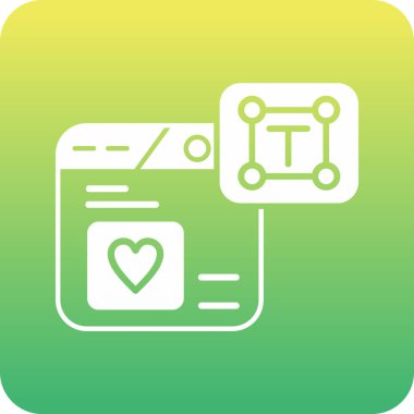 vektör aşk simgesi illüstrasyonu