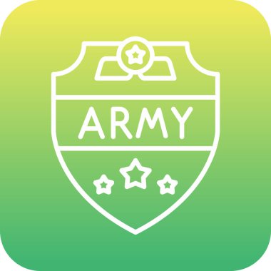 Eşsiz ordu vektör simgesi