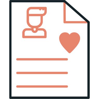 Aşk kartı. Basit tasarım