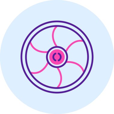 Tek bir izole simge tasarımının vektör çizimi