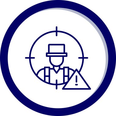 Şapkalı ve sakallı bir adamın vektör çizimi