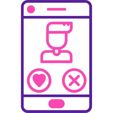 Cep telefonu. Web simgesi basit tasarım