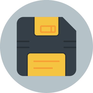 veri depolama düz simgesi, düz tasarım biçimi