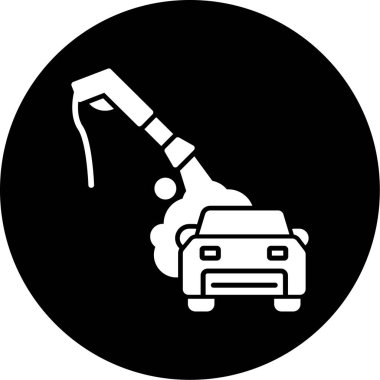 Araba simgesinin vektör illüstrasyonu