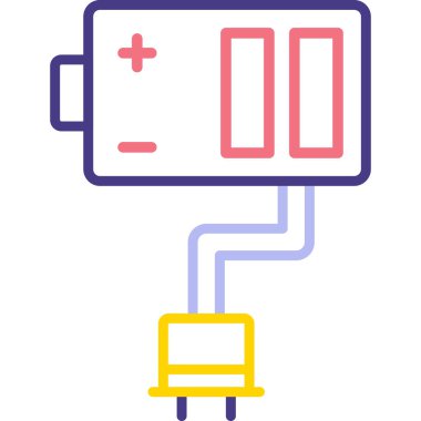 Pil. Web simgesi basit illüstrasyon