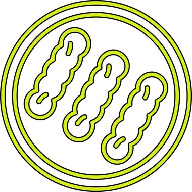 Sosisler. Web simgesi basit illüstrasyon