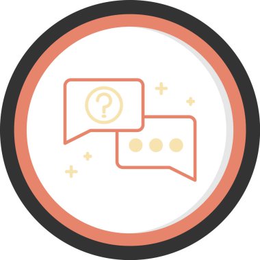 konuşma simgesi vektör illüstrasyonu