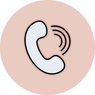 telefon simgesi vektör illüstrasyonu