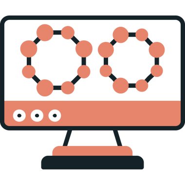 şebeke. Web simgesi basit illüstrasyon