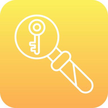 Anahtar simgesinin vektör illüstrasyonu