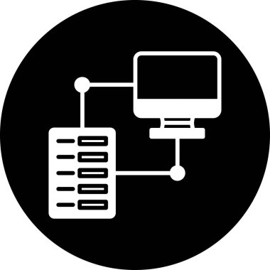 bilgisayar sunucusu simgesi tasarımı