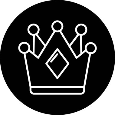 Taç simgesi, vektör illüstrasyonu