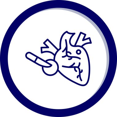 Kalp. Web simgesi basit tasarım