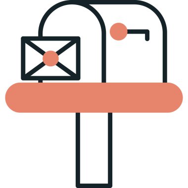 Mektup. Web simgesi basit illüstrasyon